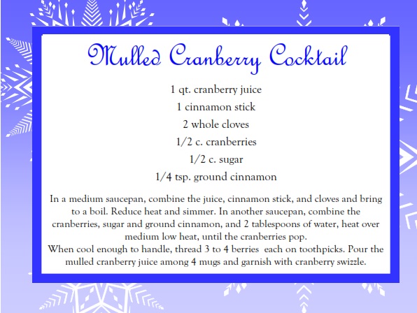 Mulled Cranberry Cocktail
